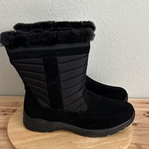 Easy Street Womens Frazer Slip Resistant Flat Heel Winter Boots new 12WW